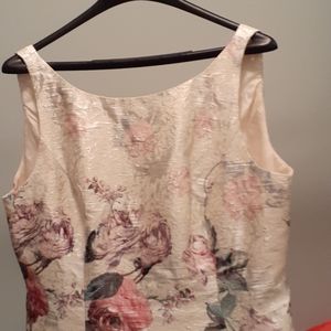 Adrianna Papell flowered dress, size 16